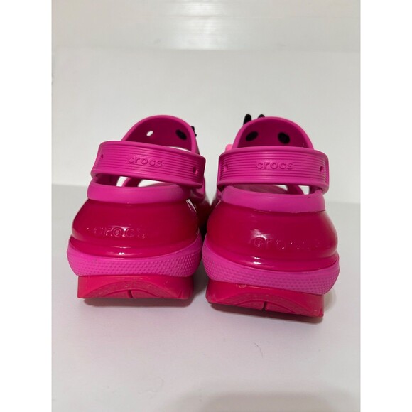 Crocs Women's size 8 Classic Mega Crush Sandals Juice Pink Thick Soled Platform - Picture 11 of 14